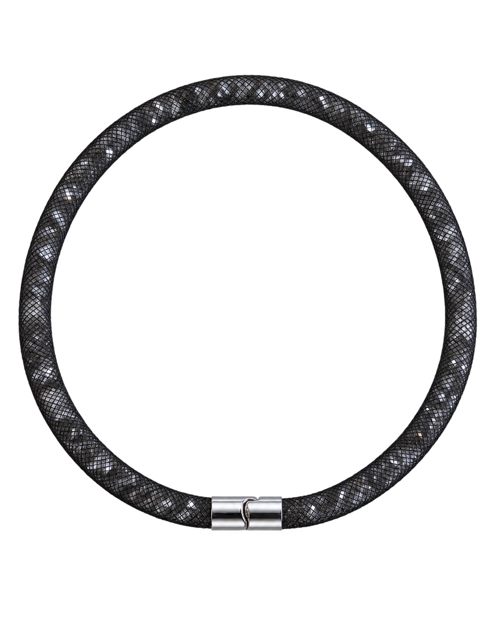 Swarovski Stardust Black Mesh Choker — imagine 1