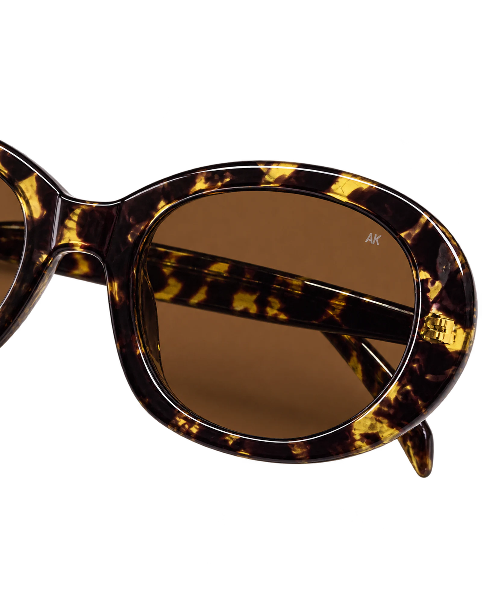 Ochelari de soare dama A.KJÆRBEDE ANMA – Black / Yellow Tortoise — imagine 6