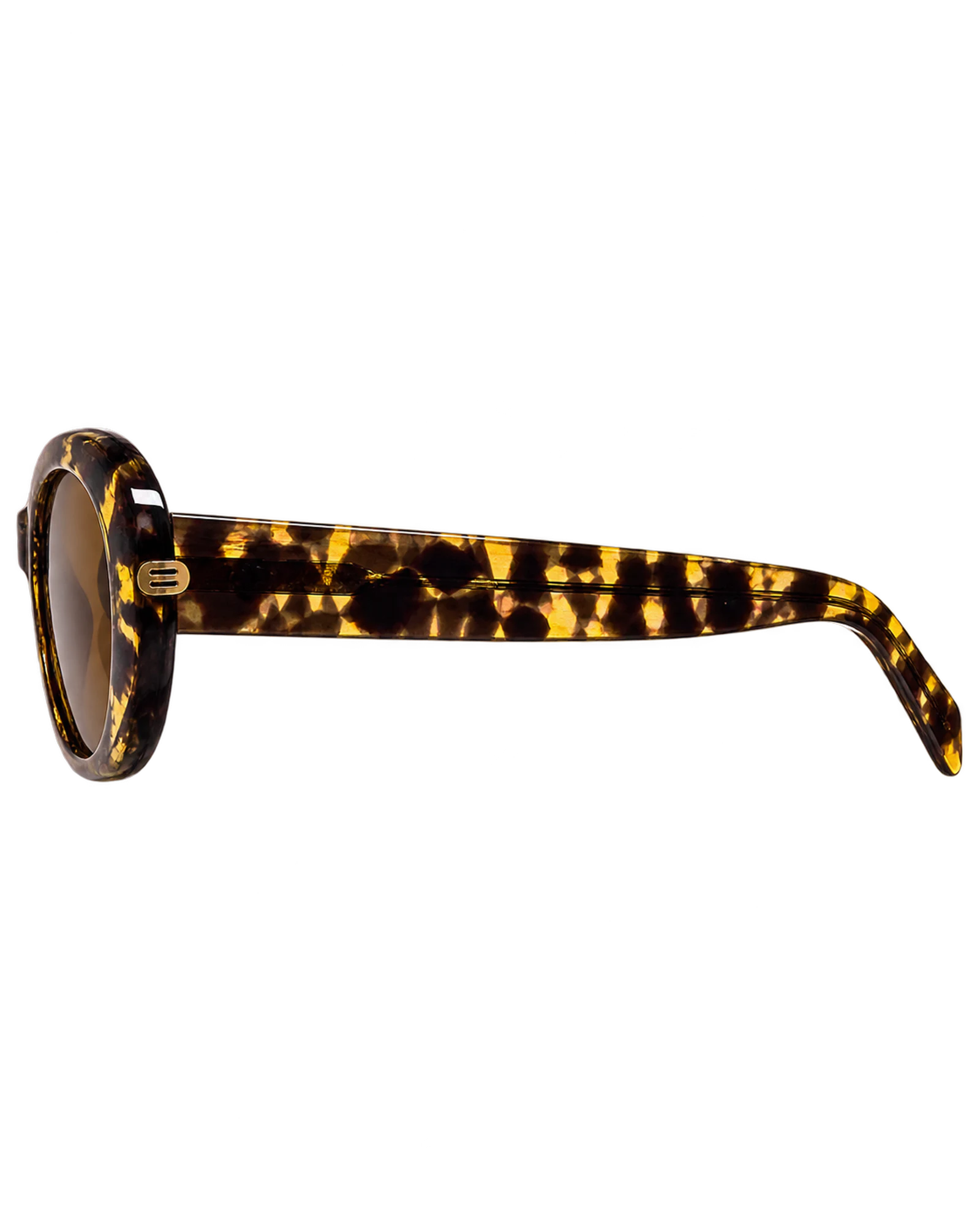 Ochelari de soare dama A.KJÆRBEDE ANMA – Black / Yellow Tortoise — imagine 5