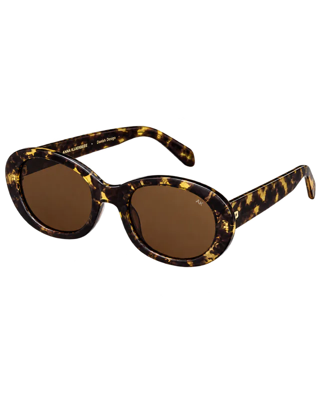 Ochelari de soare dama A.KJÆRBEDE ANMA – Black / Yellow Tortoise